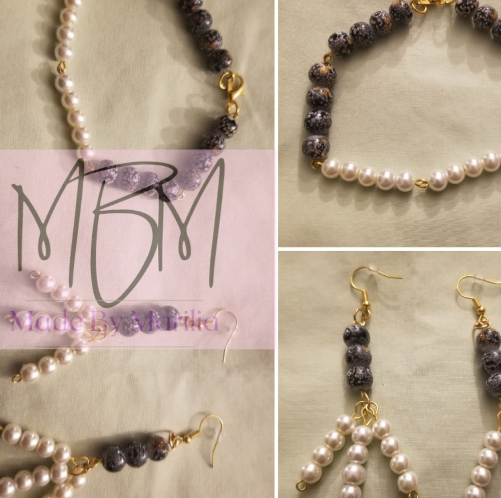 Handmade Bracelet and Earrings set